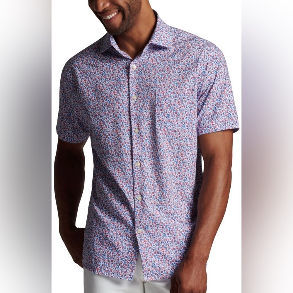 Peter Millar Dazed And Transfused Performance Jersey Men's Golf Polo Shirt